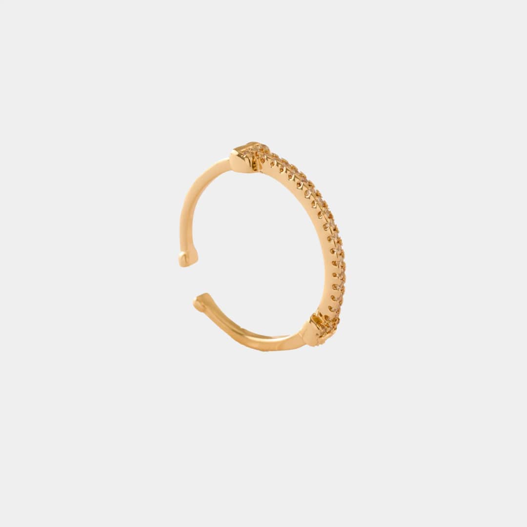 Anillo Flicker ajustable en oro laminado 18K - Ofir18K
