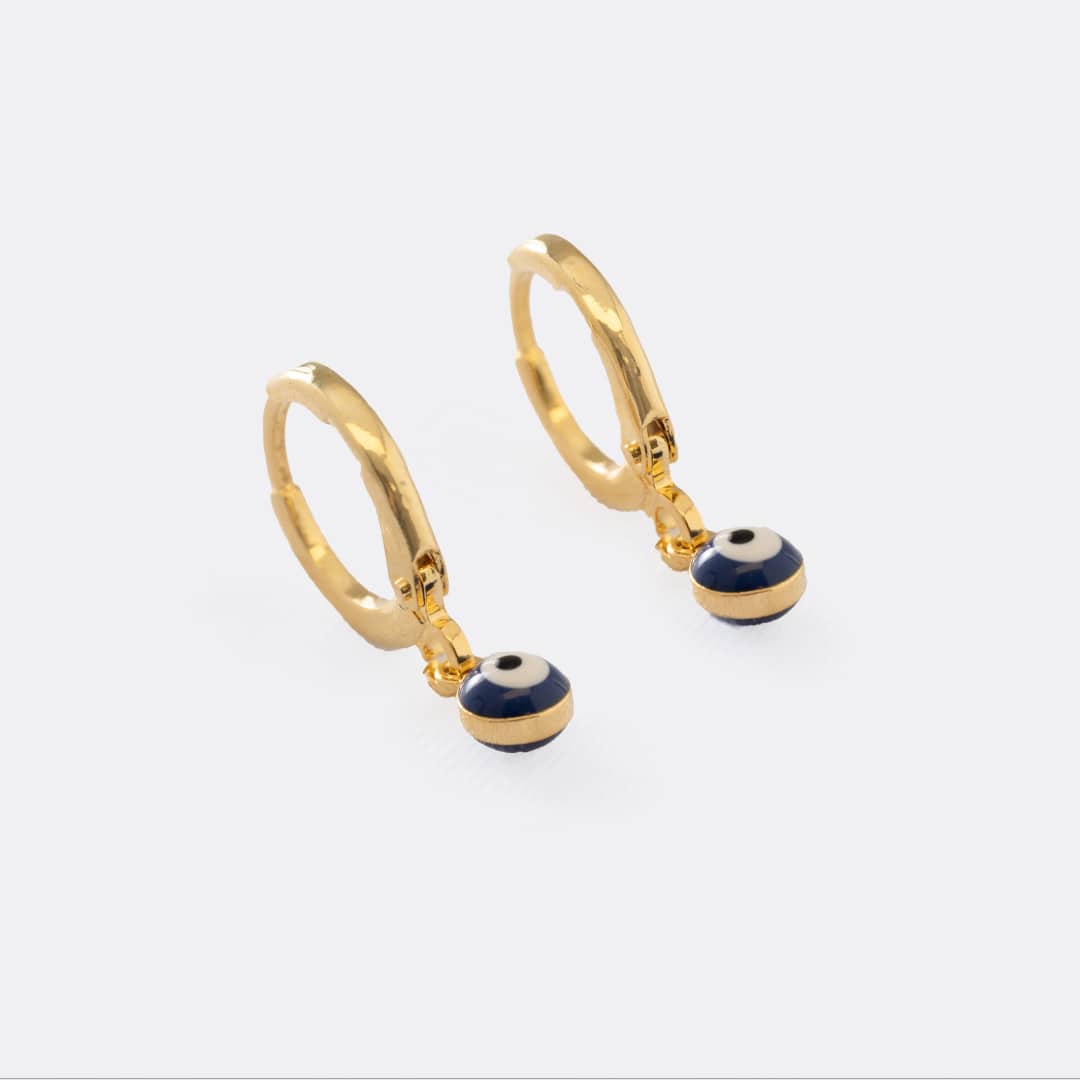 Areta ojo turco en oro laminado 18K - Ofir18K