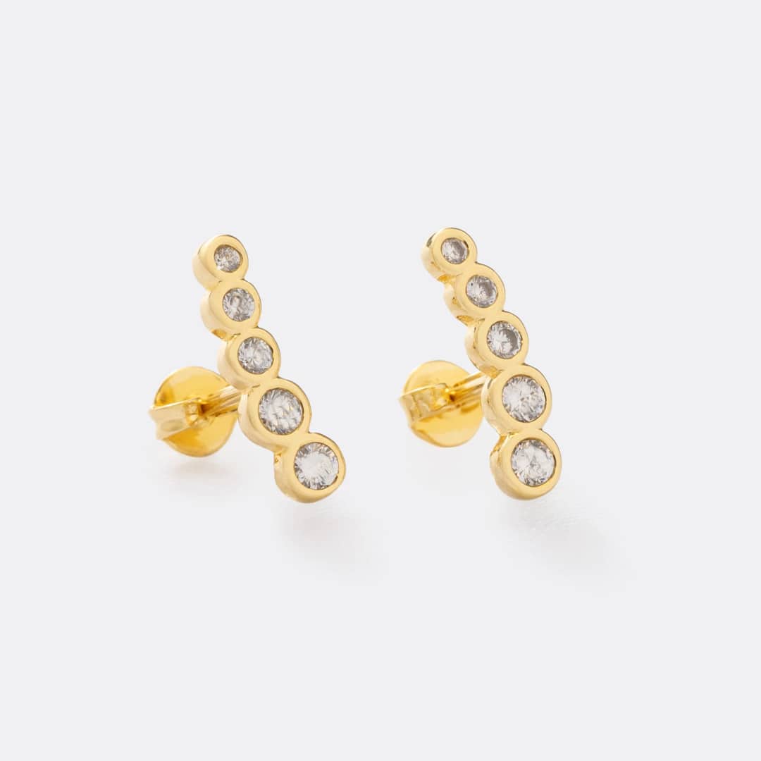 Areta scaler circonias en oro laminado 18K - Ofir18K