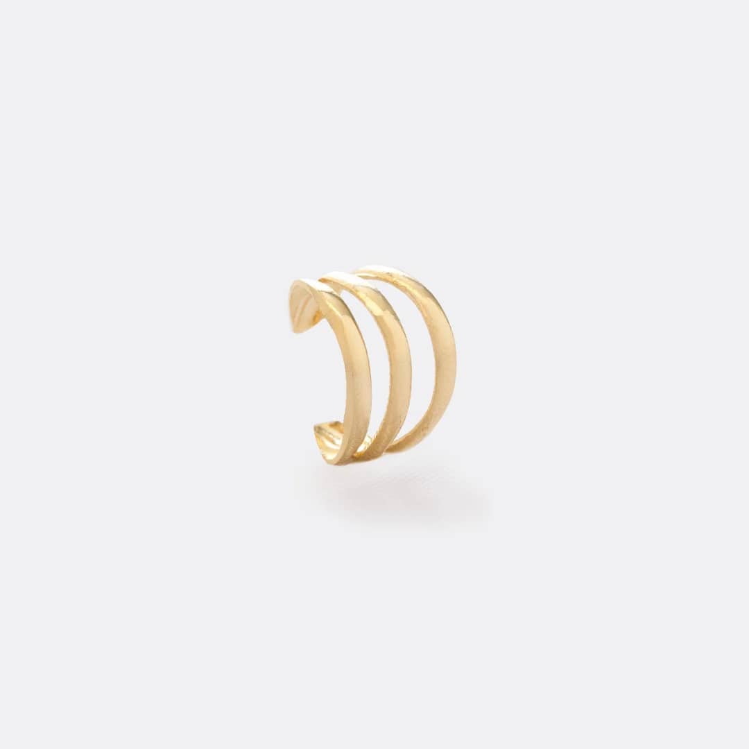 Areta tres líneas fake en oro laminado 18K - Ofir18K