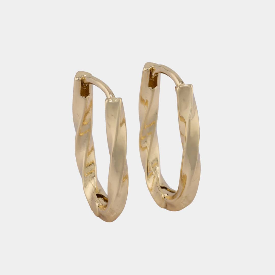 Candonga forja 17 mm en oro laminado 18K - Ofir18K