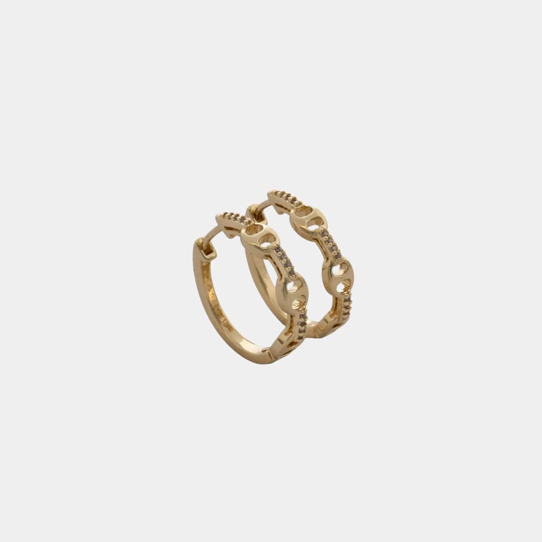Candonga loop gc 20 mm en oro laminado 18K - Ofir18K