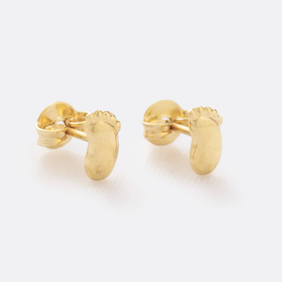 Topo baby feet en oro laminado 18K - Ofir18K