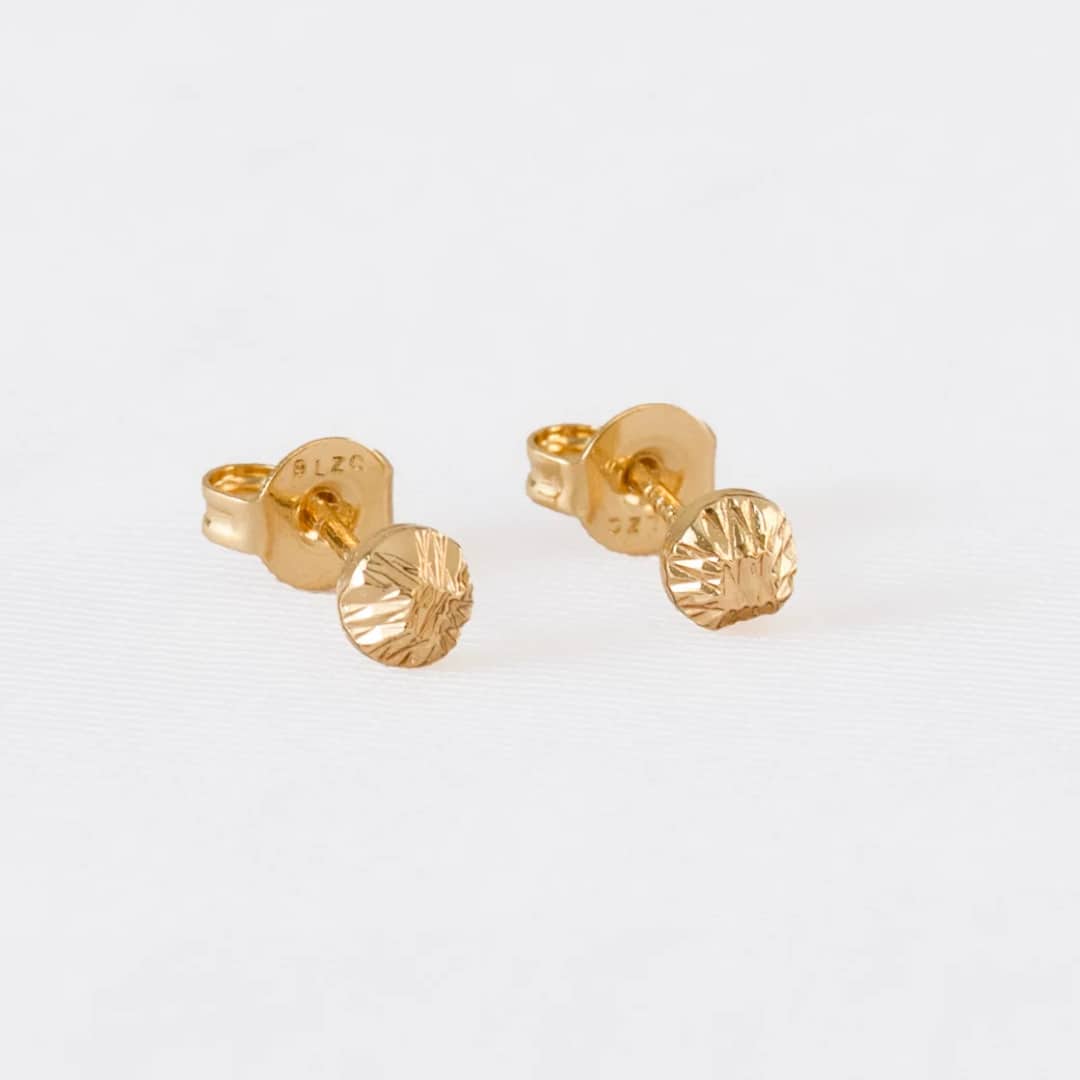 Topo balin italy 4 mm en oro laminado 18K - Ofir18K