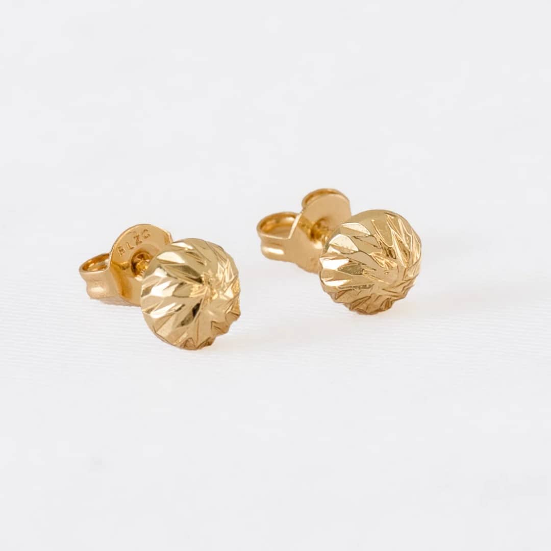 Topo balin italy 6 mm en oro laminado 18K - Ofir18K