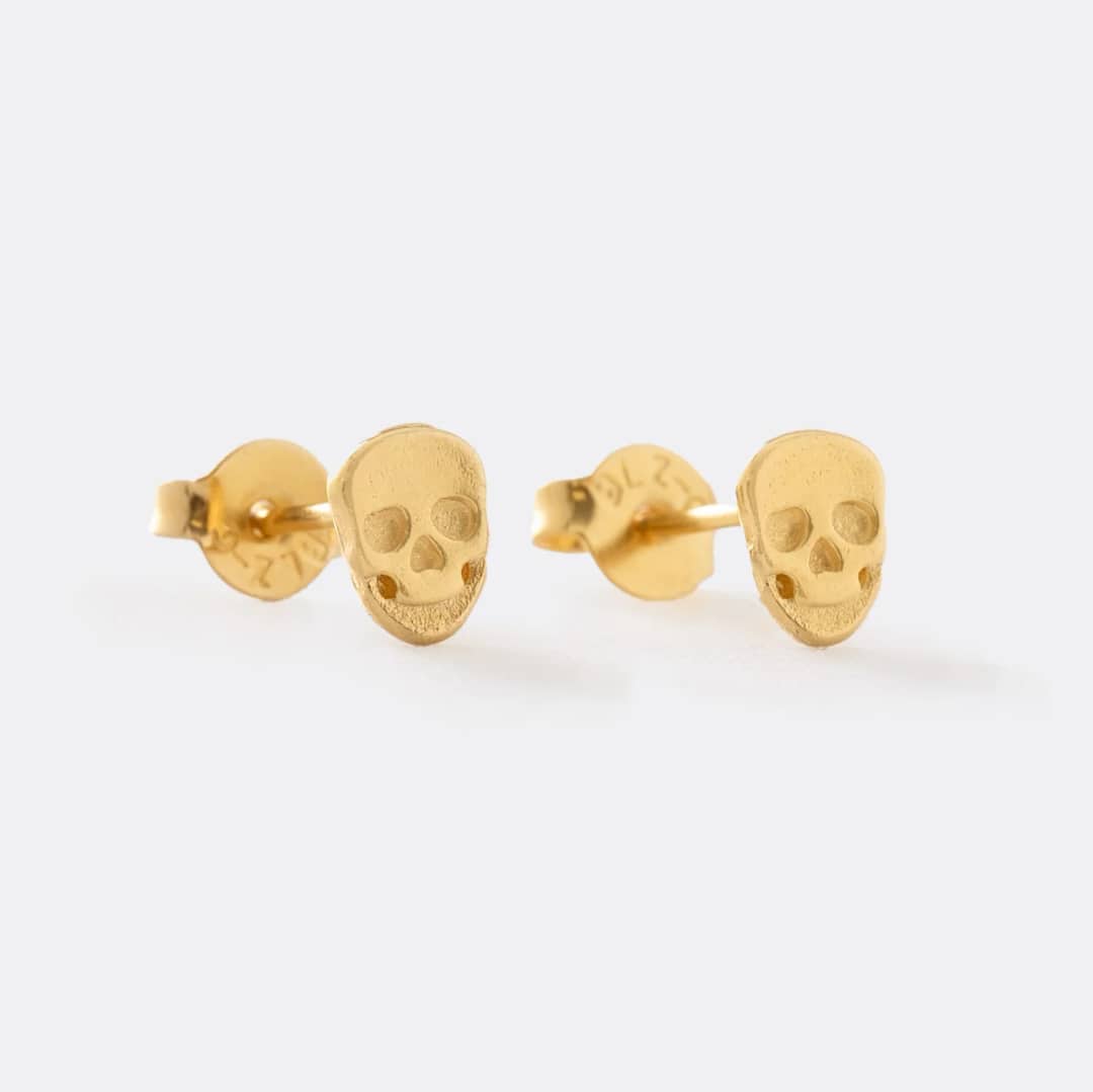 Topo calavera en oro laminado 18K - Ofir18K