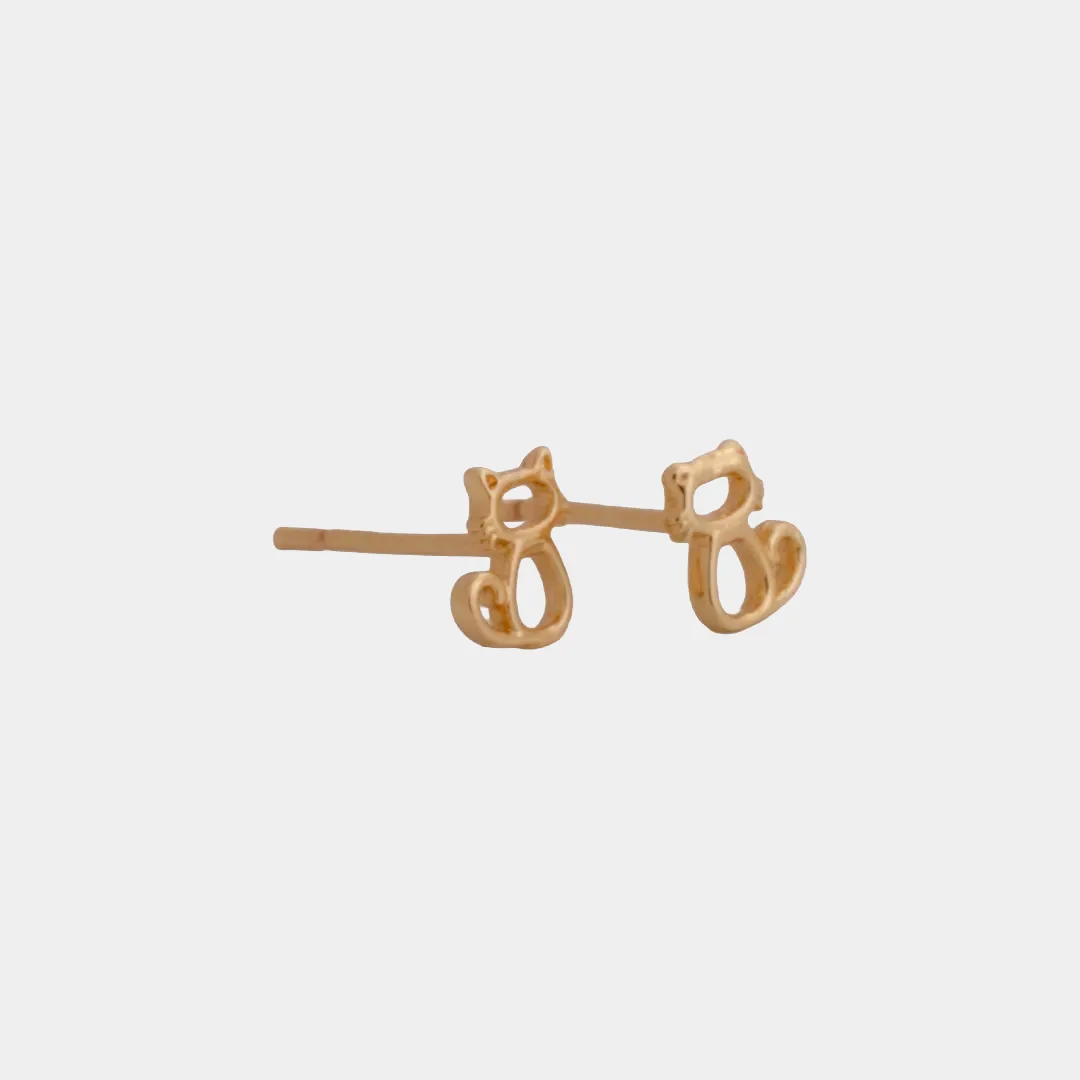 Topo Cat mini en oro laminado 18K - Ofir18K