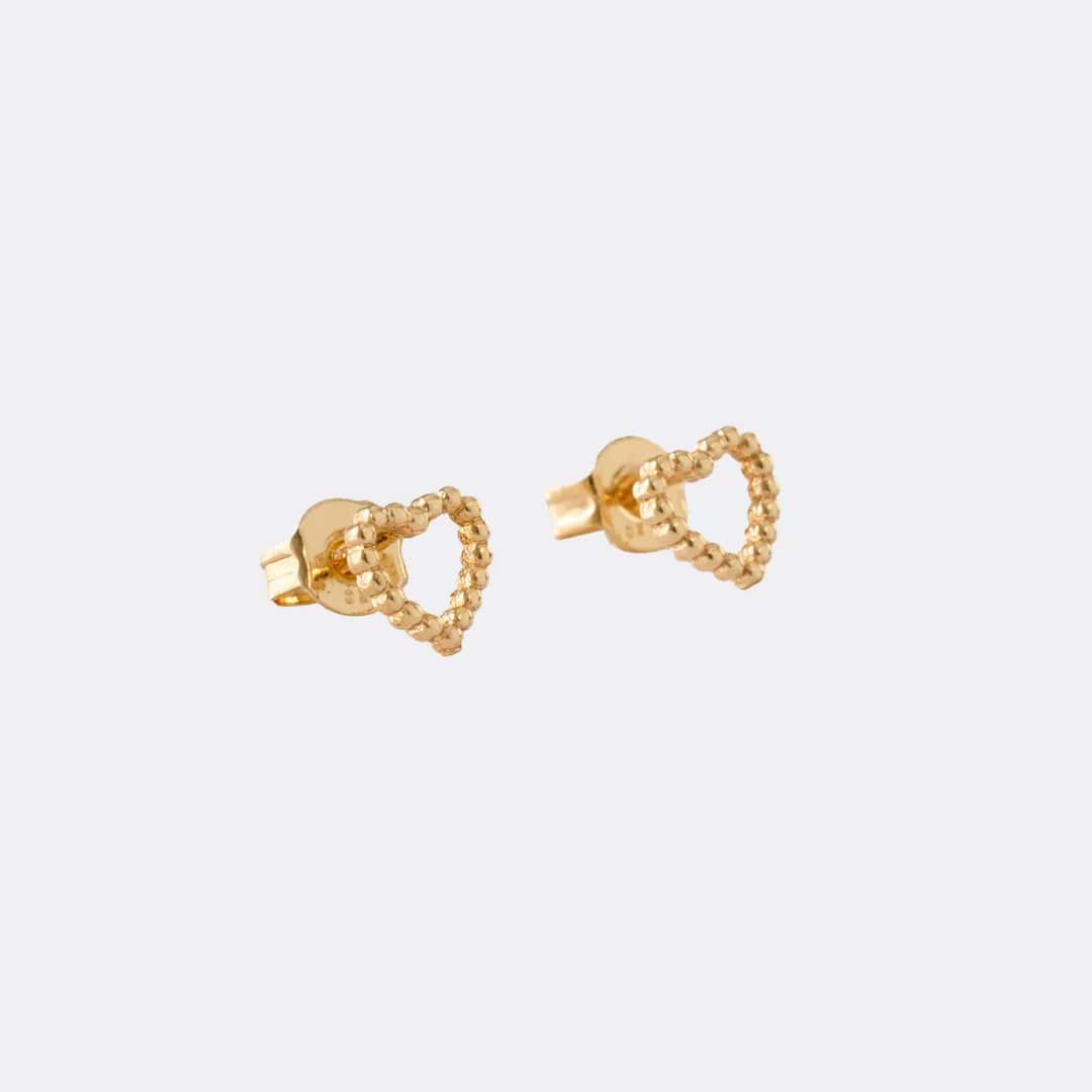 Topo coeur paris 6 mm en oro laminado 18K - Ofir18K