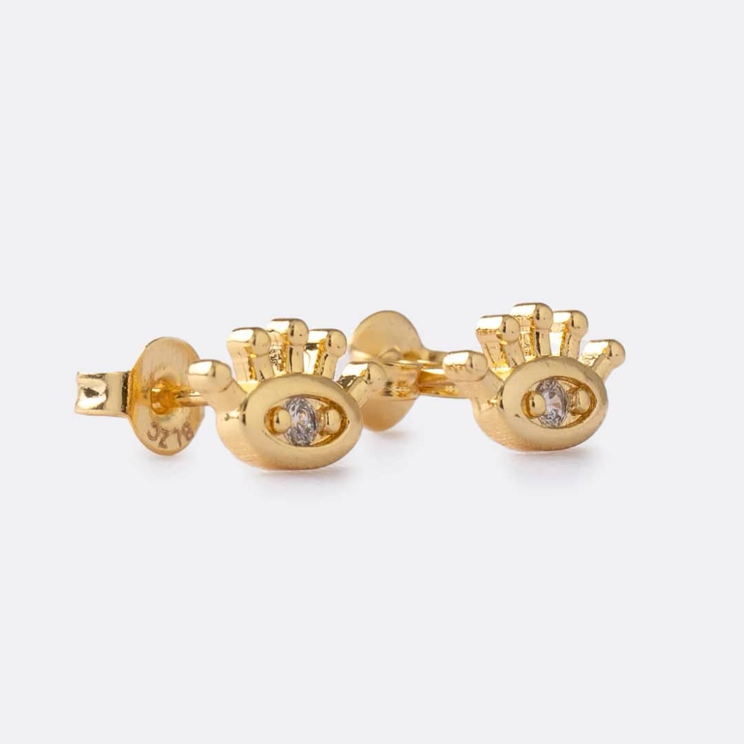 Topo ojo nazar en oro laminado 18K - Ofir18K