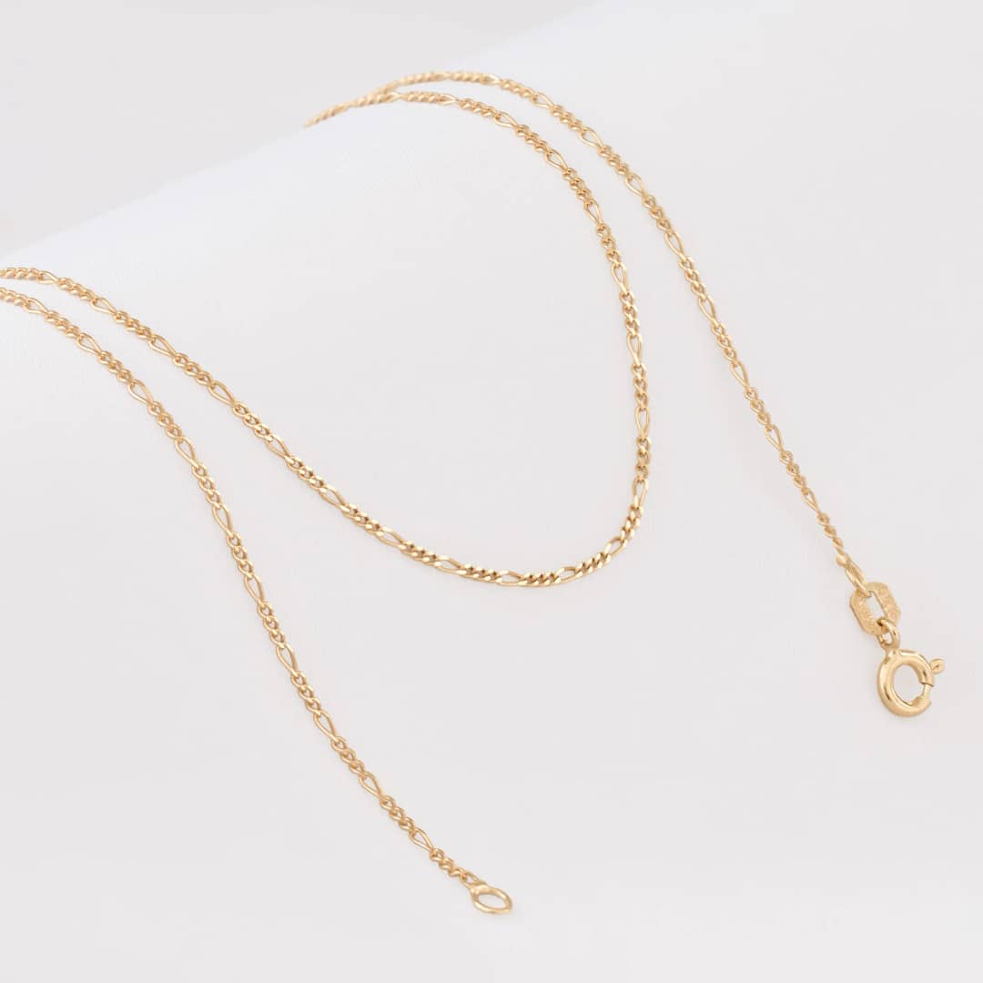 Cadena tejido 3x1 IT 1.6 mm en oro laminado 18K, 45 cm - Ofir18K
