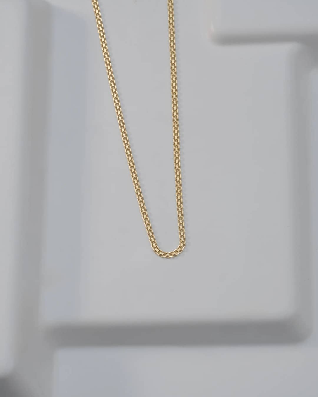 Cadena tejido China IT 2 mm en oro laminado 18K, 60 cm - Ofir18K