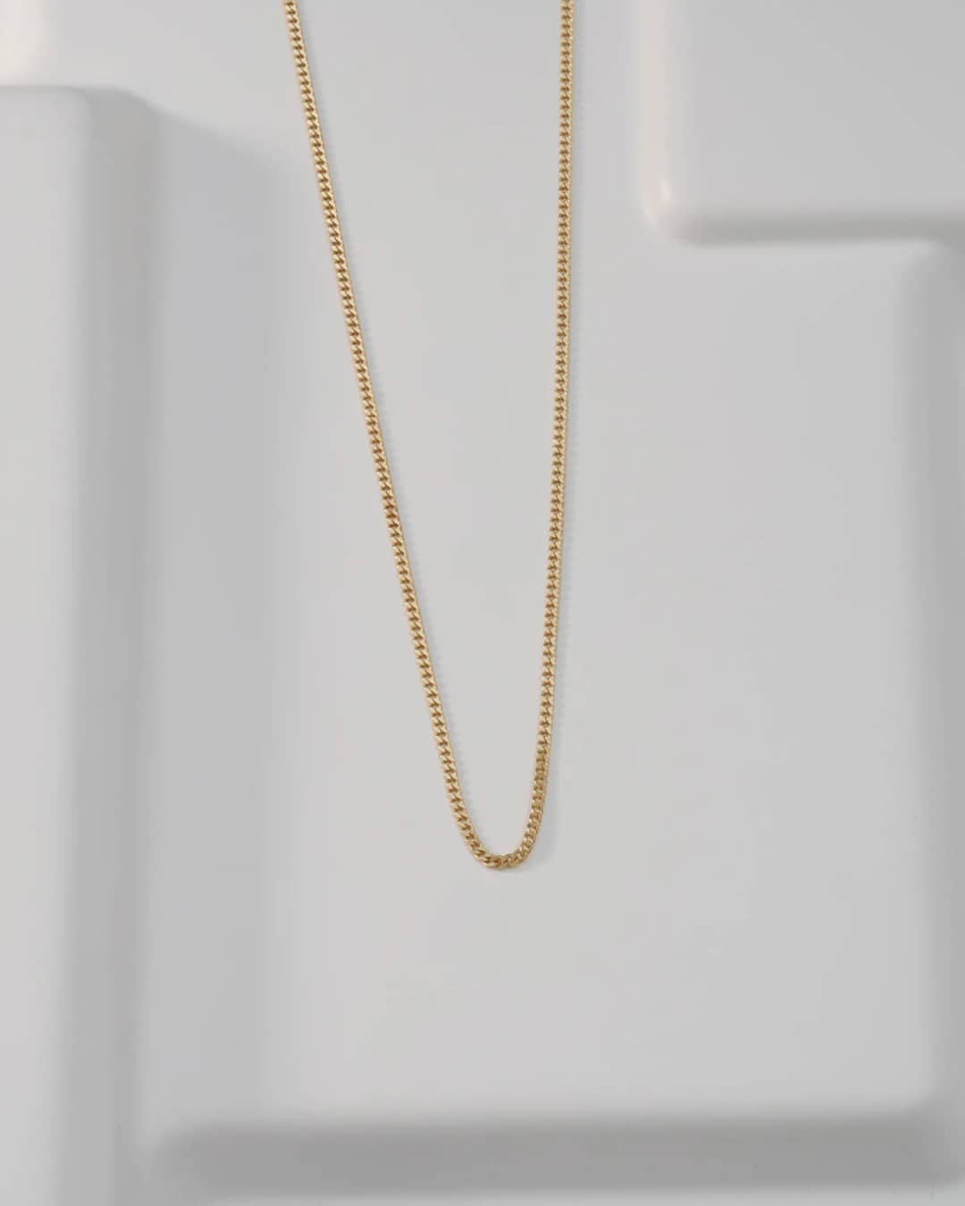 Cadena tejido Cubana IT 1.5 mm en oro laminado 18K, 60 cm - Ofir18K