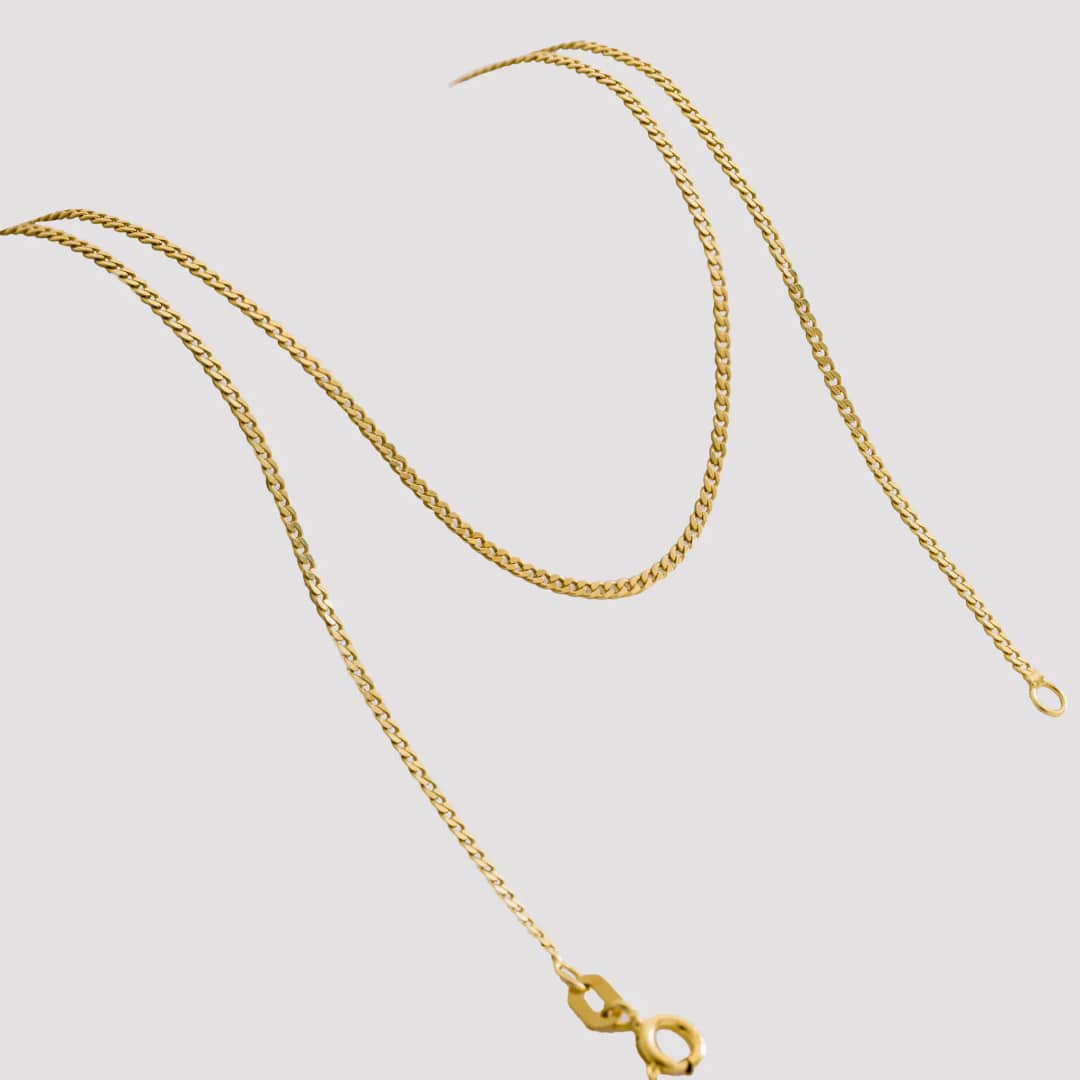 Cadena tejido Cubana IT 1.5 mm en oro laminado 18K, 65 cm - Ofir18K