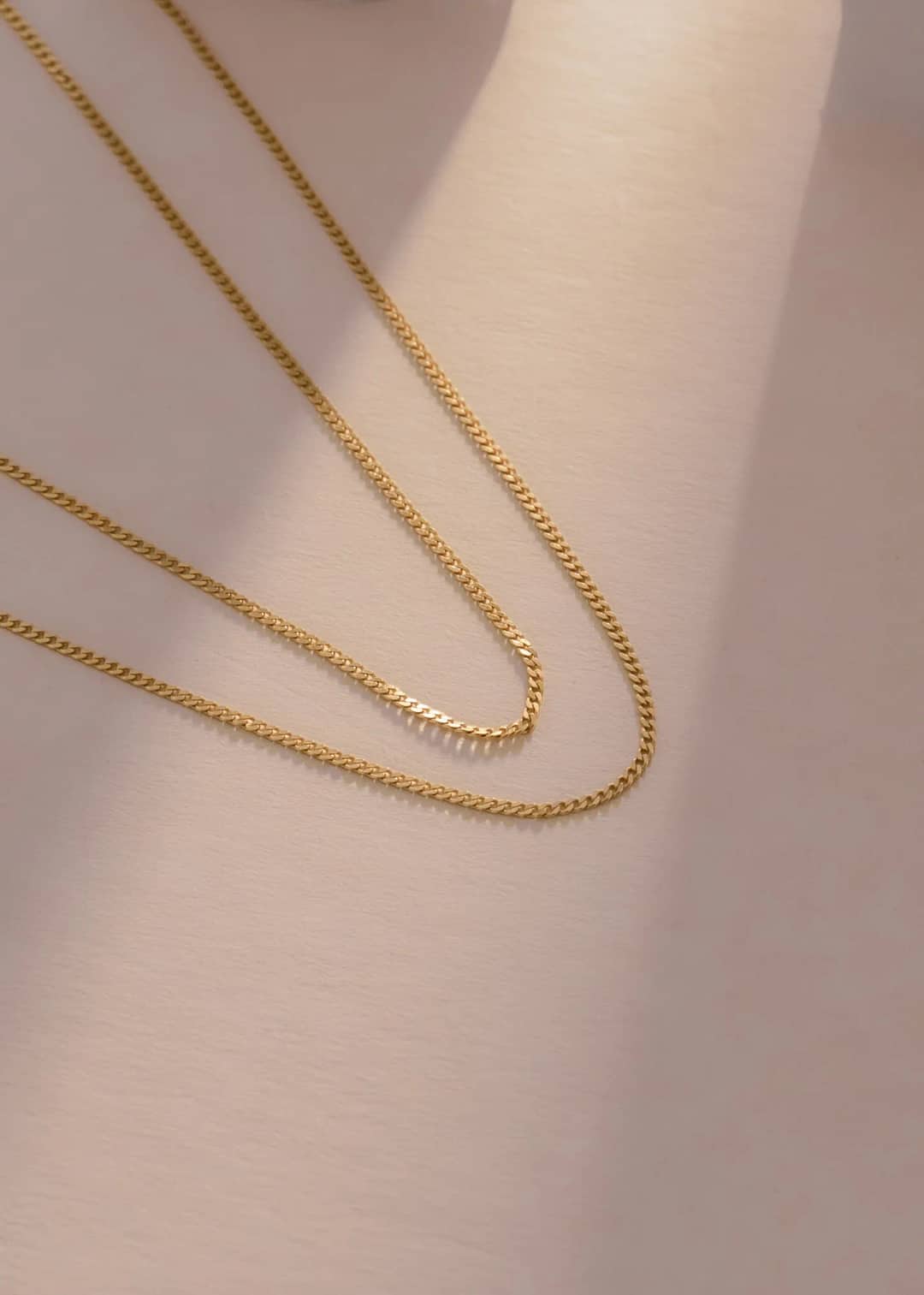Cadena tejido Cubanita IT 1.5 mm en oro laminado 18K, 45 cm - Ofir18K