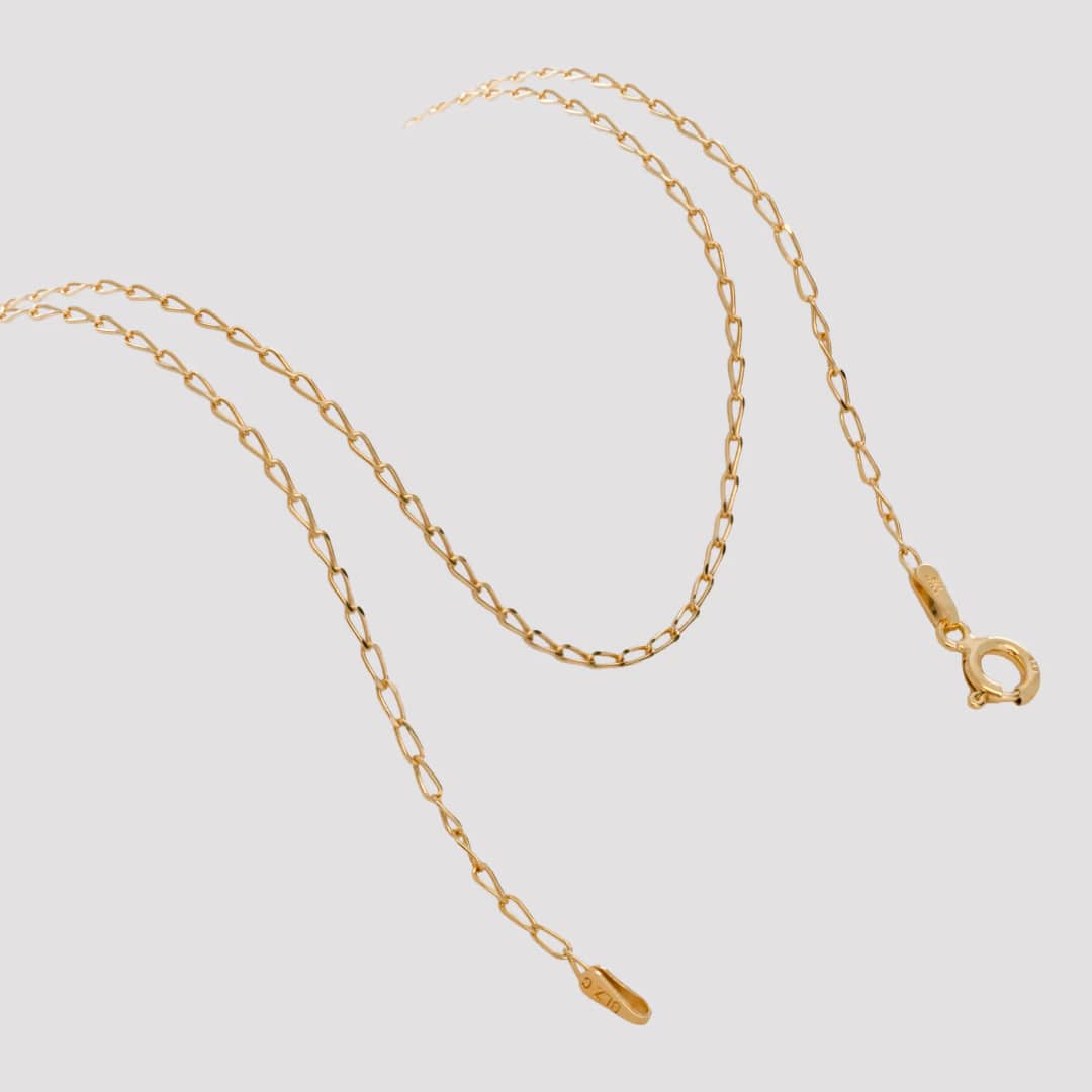 Cadena tejido Grumetta Rada Italy IT en oro laminado 18K, 45 cm - Ofir18K