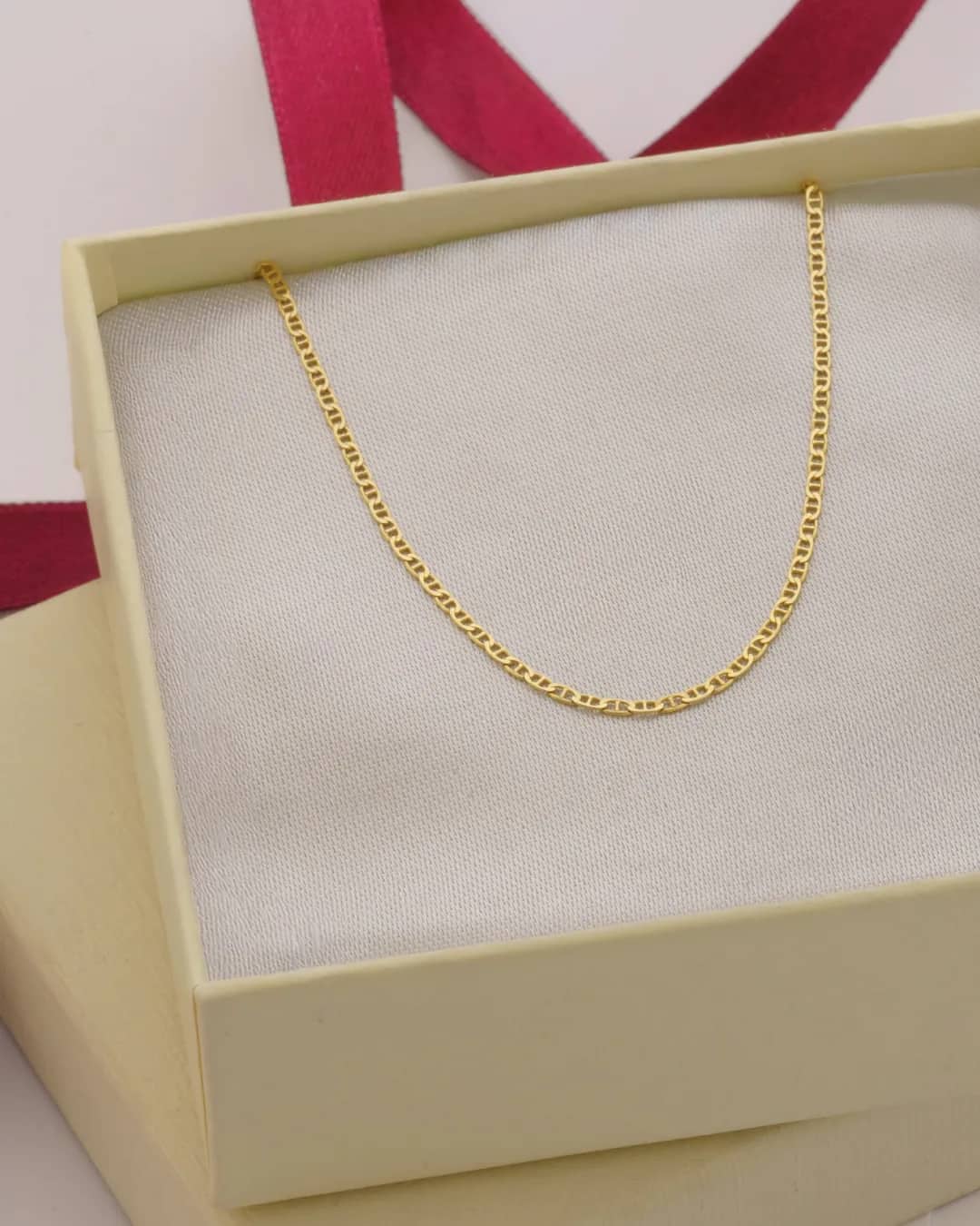 Cadena tejido Marine IT 1.5 mm en oro laminado 18K, 65 cm - Ofir18K