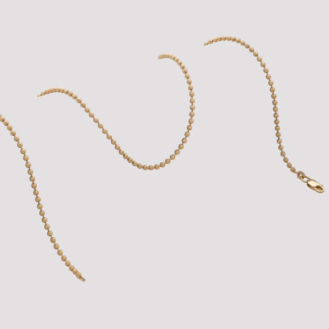 Cadena tejido Militar Italy IT 2.8 en oro laminado 18K, 45 cm - Ofir18K