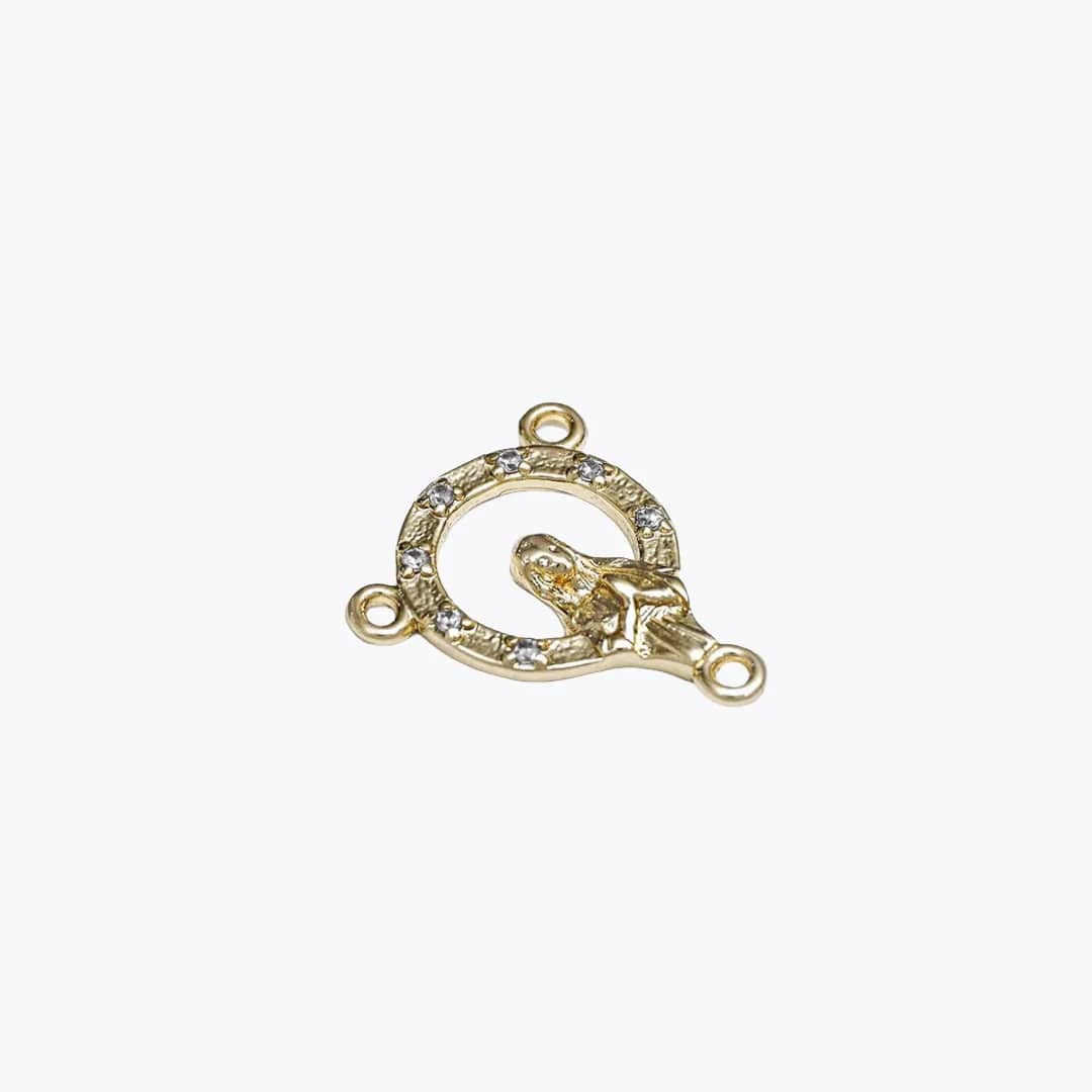 Crucero Con Circonias 1.8 cm Cristal en oro laminado 18K - Ofir18K