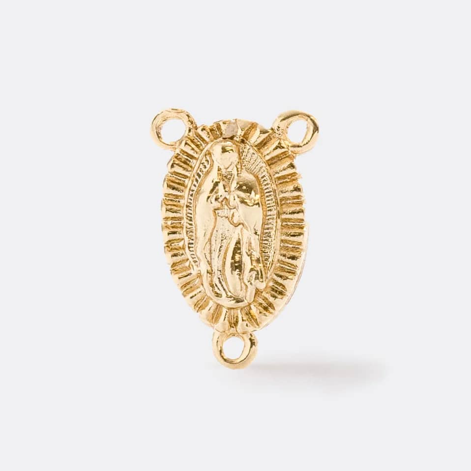 Crucero Virgen de Guadalupe en oro laminado 18K - Ofir18K
