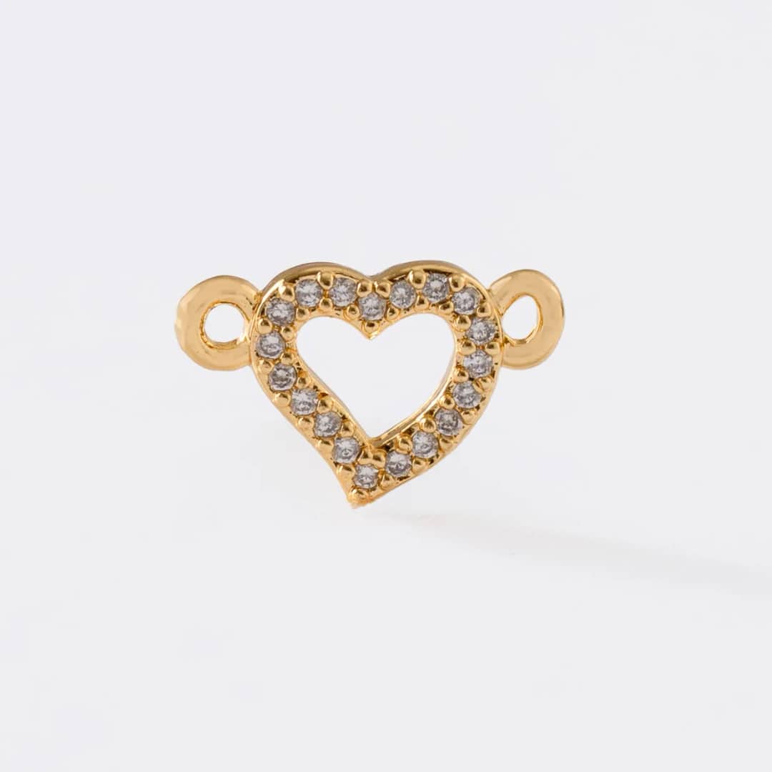 Herraje Zirclove en oro laminado 18K - Ofir18K