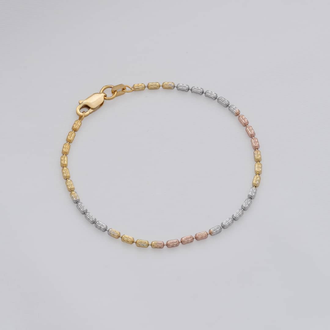 Pulsera Barril Nova IT 16 cm en oro laminado 18K - Ofir18K