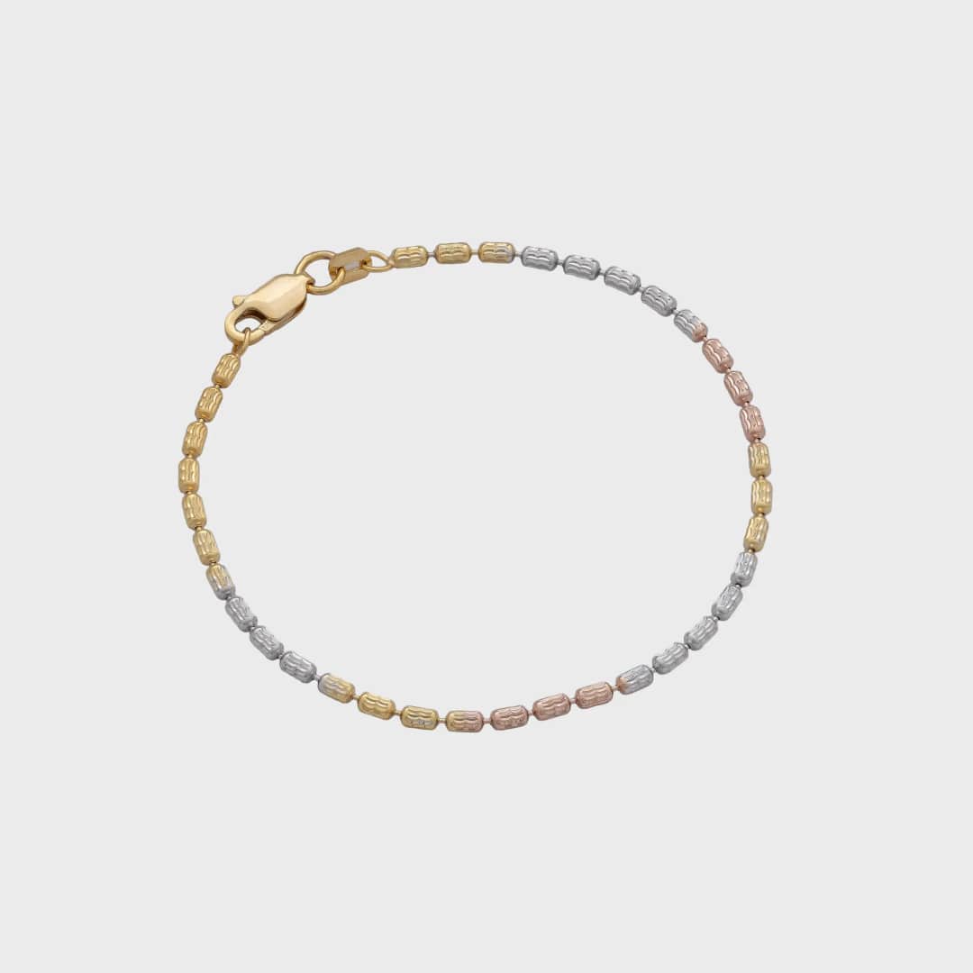 Pulsera Barril Nova IT 19.5 cm en oro laminado 18K - Ofir18K