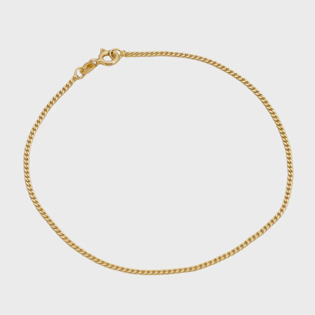 Pulsera Cubanita IT 1 en oro laminado 18K, 19.5 cm - Ofir18K