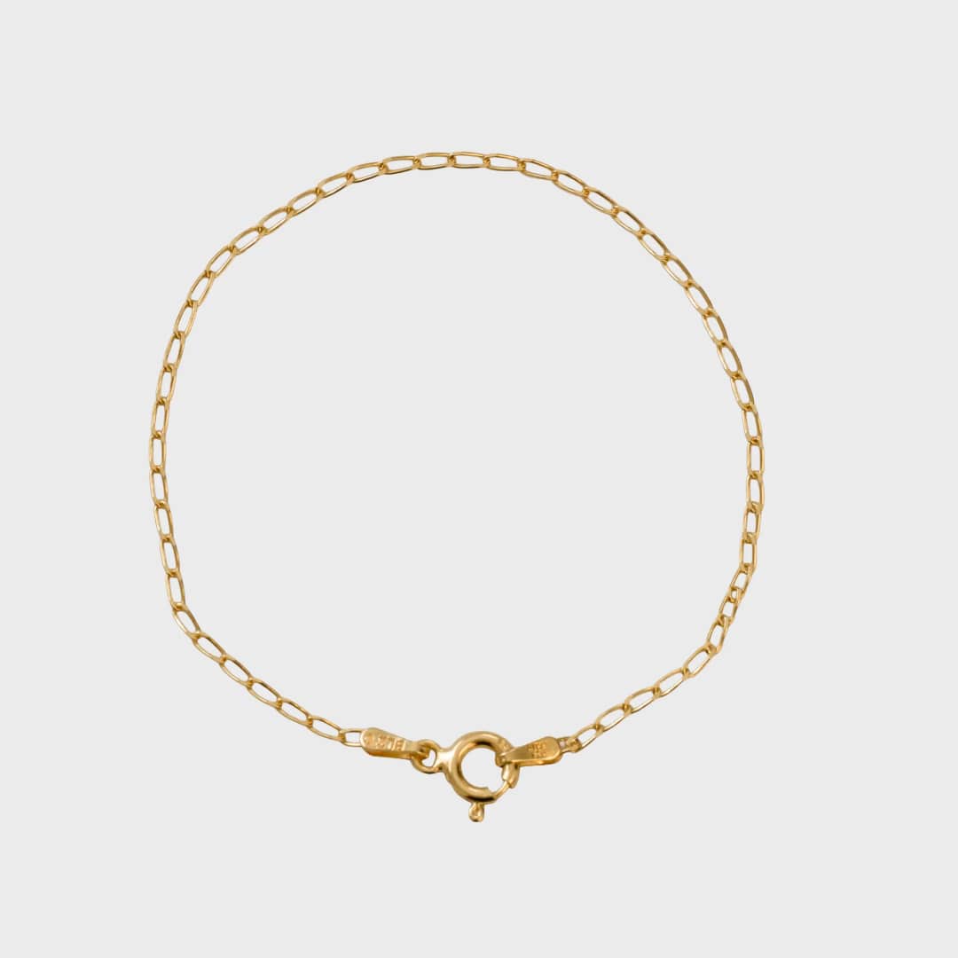 Pulsera Grumetta Rada IT 16 cm en oro laminado 18K - Ofir18K