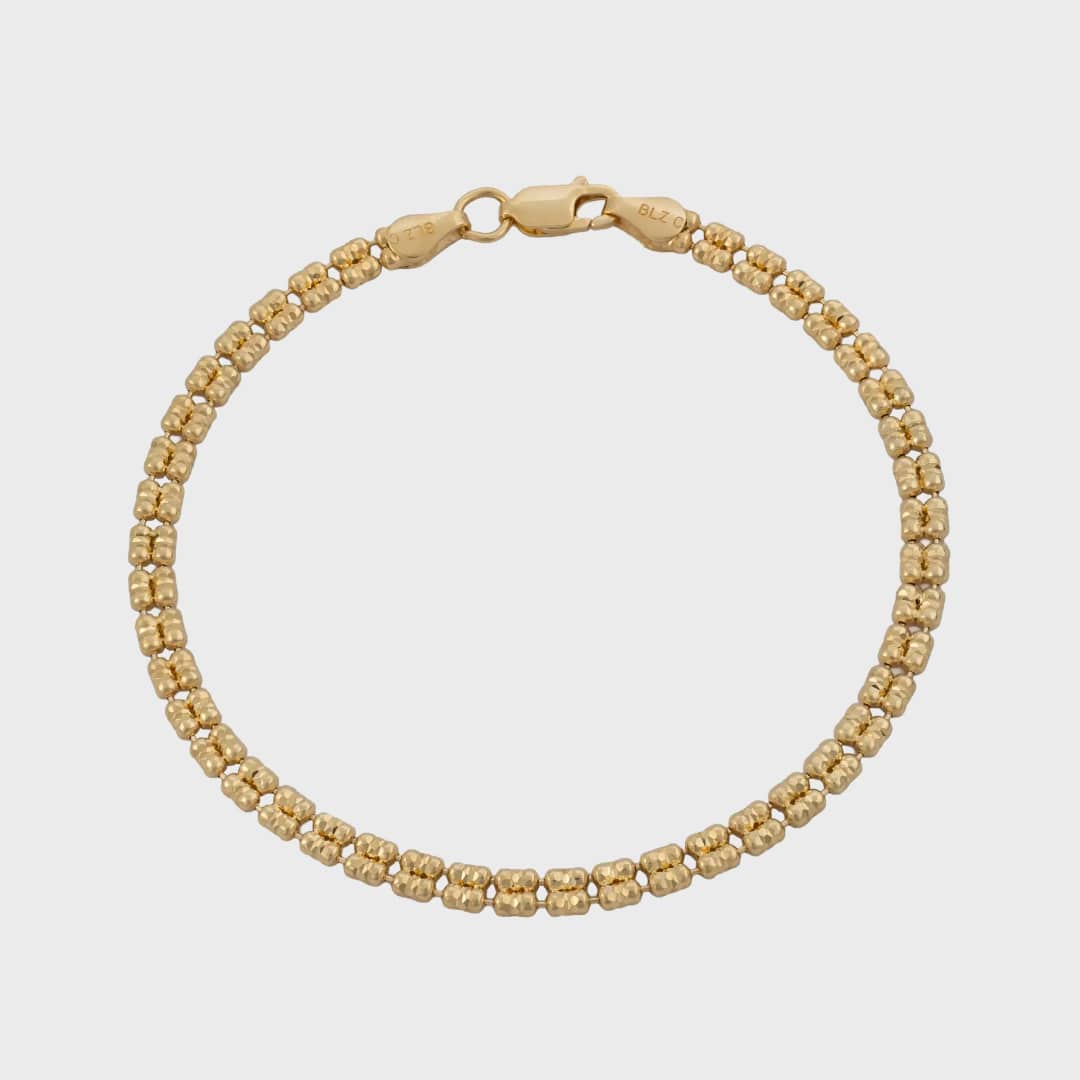 Pulsera ICE GOLD 2L IT 19.5 cm en oro laminado 18K - Ofir18K