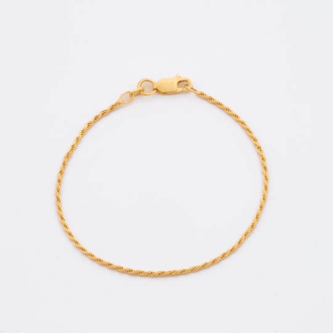 Pulsera Lazito IT 1.3 mm 19.5 cm en oro laminado 18K - Ofir18K