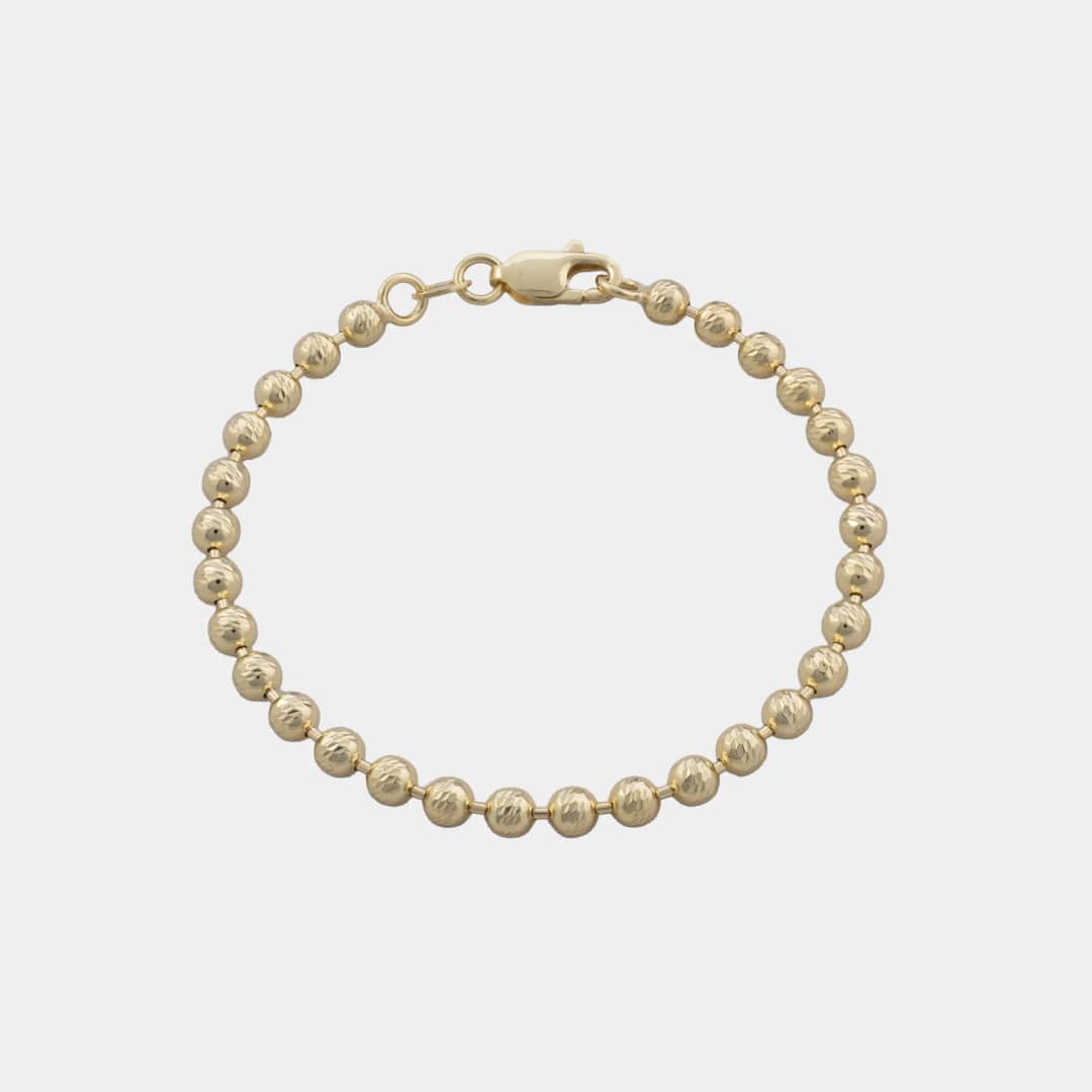 Pulsera Militar Italy 4 mm 16.5 cm en oro laminado 18K - Ofir18K